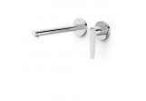 Component wall mounted do podtynkowego korpusu washbasin mixer TRES Class, spout 237mm, chrome