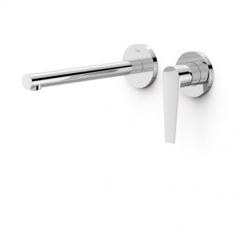 Component wall mounted do podtynkowego korpusu washbasin mixer TRES Class, spout 177mm, chrome