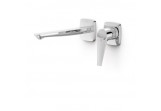 Component wall mounted do podtynkowego korpusu washbasin mixer TRES CANIGÓ PLUS, spout 240mm, chrome