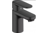 Single lever washbasin faucet 70 with pop-up waste with pull-rod, Hangrohe Vernis blend , black mat