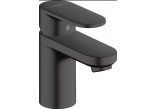 Single lever washbasin faucet 70 with pop-up waste with pull-rod, Hangrohe Vernis blend , black mat