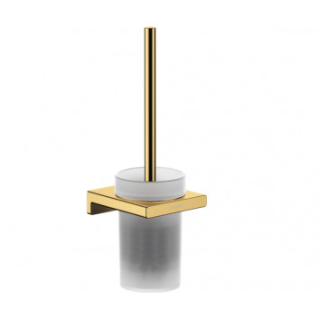 Single lever washbasin faucet 230 with pop-up waste Push-Open Hansgrohe Metropol, gold