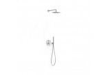 Shower set Tres Study Exclusive, concealed, 2 wyjścia wody, Rapid-Box, steel