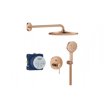 Concealed shower set with head shower Rainshower Mono 310 Grohe Essence , warm sunset