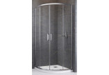 Quadrant shower enclosure Radaway Premium Pro PDD 80x80cm, chrome/ glass transparent