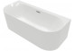 Bathtub wallmounted 180x80 left, Villeroy&Boch Loop&Friends - Weiss Alpin