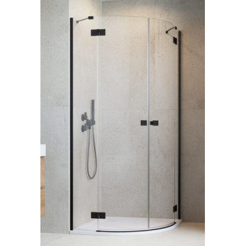 Quadrant shower enclosure Radaway Essenza PDD 100x100cm, chrome/ glass transparent