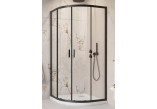 Quadrant shower enclosure Radaway Alienta A 90x90cm, chrome/ glass transparent