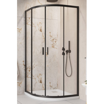 Quadrant shower enclosure Radaway Alienta A 90x90cm, chrome/ glass transparent