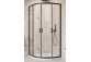 Quadrant shower enclosure Radaway Alienta A 90x90cm, chrome/ glass transparent