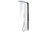 Panel prysznicowy Corsan Duo, Overhead shower LED, mixer, white and black