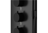 Panel prysznicowy Corsan SAMSARA, overhead shower LED, mixer, spout with switch ciśnieniowym, black 