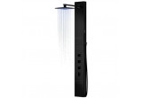 Panel prysznicowy Corsan NEO, overhead shower LED, spout with switch ciśnieniowym, mixer, black 