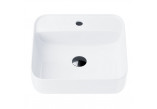 Countertop washbasin square Corsan 1395x395x145mm with tap hole, white