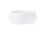 Countertop washbasin square Corsan 1395x395x145mm with tap hole, korek Klik-Klak czhrom, white