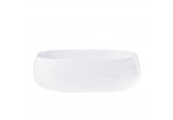 Countertop washbasin Corsan 450x410x145mm, with waste klik-klak chrome,white