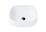 Countertop washbasin Corsan 450x410x145mm, with waste klik-klak white,white