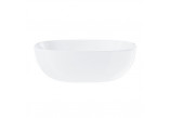 Washbasin square countertop Corsan 420x420x145mm, with waste klik-klak black, white