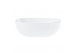 Washbasin square countertop Corsan 420x420x145mm, with waste klik-klak złotym, white