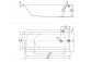 Bathtub rectangular 150x75cm, Cersanit City, white