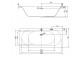 Bathtub rectangular 160x75cm, Cersanit City, white