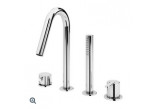 Bruma Imperial Washbasin faucet with waste Wall mounted spout 230mm gold