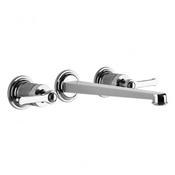 3-hole washbasin faucet Gessi Venti20, concealed, spout 210mm, chrome