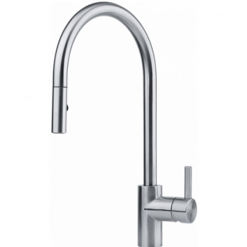 Kitchen faucet Franke Centro pull-out window , height 278mm, obrotowa i pull-out spray, chrome