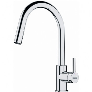 Kitchen faucet Franke Lina pull-out , height 360mm, obrotowa i pull-out spray, cappuccino