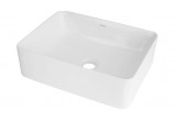 Countertop washbasin Deante Jasmin, 30x40cm, without overflow, white