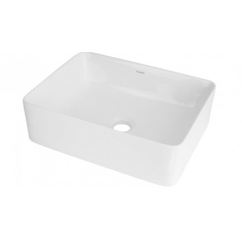 Countertop washbasin Deante Correo, 60x40cm, without overflow, antracyt metalik