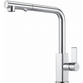 Kitchen faucet Franke Lina XL , height 350mm, obrotowa spout, orzechowy