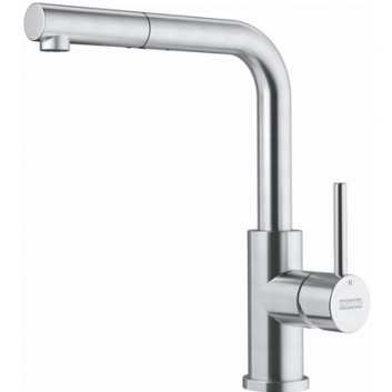 Kitchen faucet Franke Sirius L Side pull-out , height 333mm, obrotowa i pull-out spray, onyx/chrome