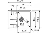 Zlewozmywak Franke Centro CNG 611-62, black mat