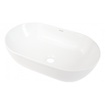 Ceramic washbasin countertop Deante Peonia 30x50cm, white