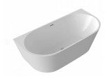 Bathtub freestanding Massi Modern, 180cm, z overflow, white
