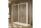 Door sliding Novellini Lunes P 78-84 cm three-piece, profil chrome, transparent glass