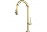 Kitchen faucet with pull-out spray, Deante Olfato, 2-rodzaje strumienia, gold szczotkowane