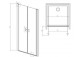 Door shower Radaway Nes KDS II 120, left, 1200x2000mm, silver profil