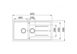 Zlewozmywak wbudowywany, Franke Basis BFG 651-97 , white polarny