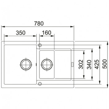 Zlewozmywak wbudowywany, Franke Maris MRG 651-78 black mat