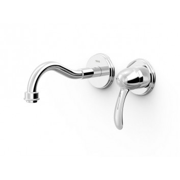 Basin concealed mixer Tres Clasic, 2-hole, steel