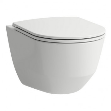 Bowl wall-hung WC Laufen Palace, 56x36cm, rimless, bezrantowa, white