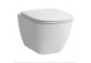 Bowl WC wall-hung short, Rimless, wersja ADVANCED, Laufen Lua - White 