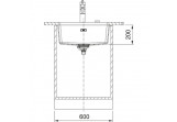 Zlewozmywak z Fragranitu Franke Maris MRG 110-52, black drain, black mat