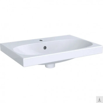 Washbasin, Geberit Smyle Square - White