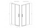 Door wnękowe 100cm x 200.5cm left glass transparent chrome Radaway Idea DWJ