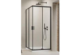 Cabin Radaway Alienta D 800x1000 mm rectangular with door dwuczęściowymi, glass transparent, profil black