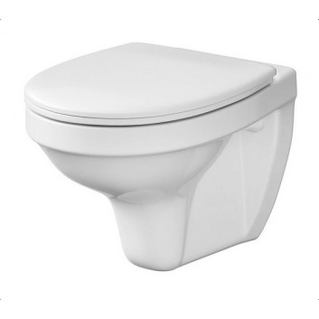 Bowl WC zawieszana Cersanit City Oval with soft-close WC seat, white