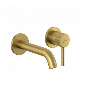 Wall mounted washbasin faucet, spout 180 mm, KLUDI BOZZ - White mat 